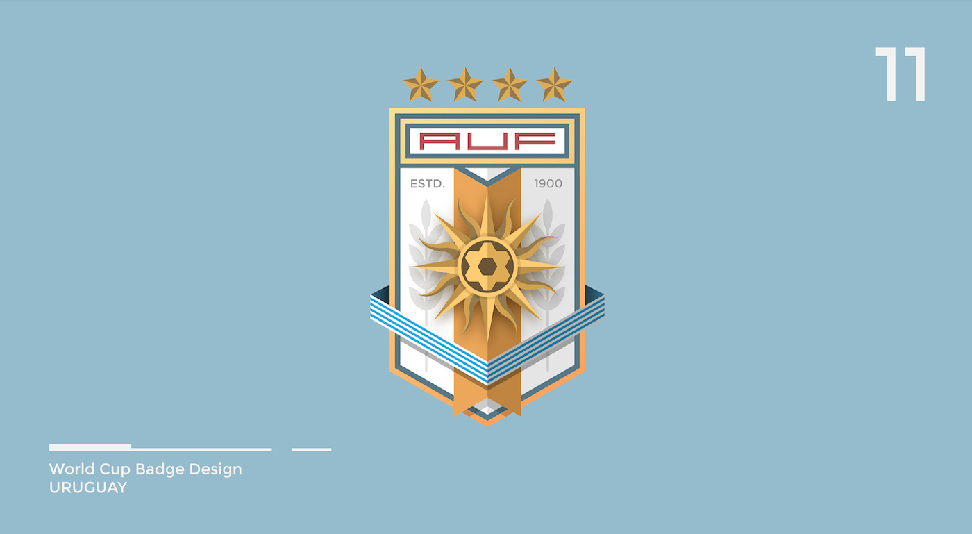 World Cup Badge Design - Uruguay