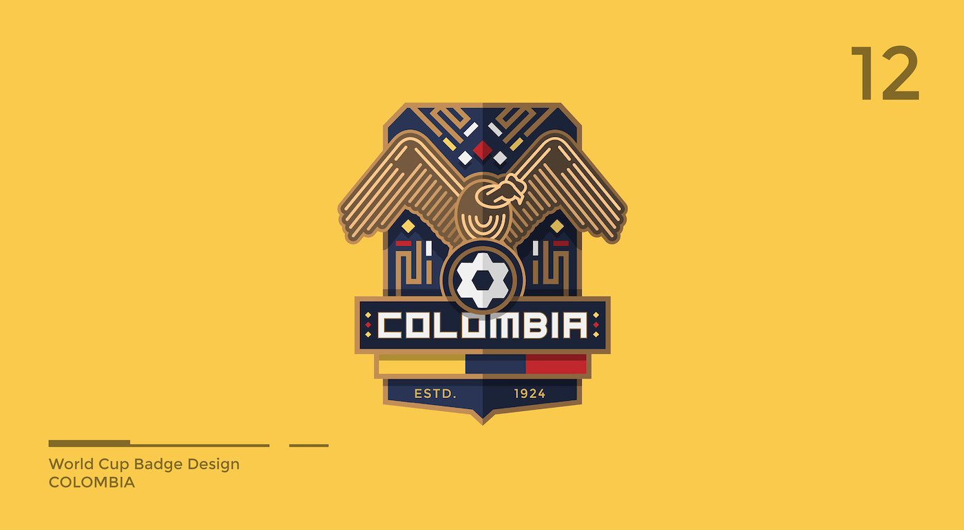 World Cup Badge Design - Colombia