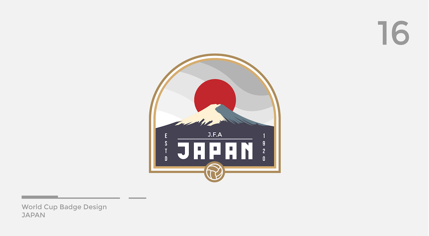 World Cup Badge Design - Japan