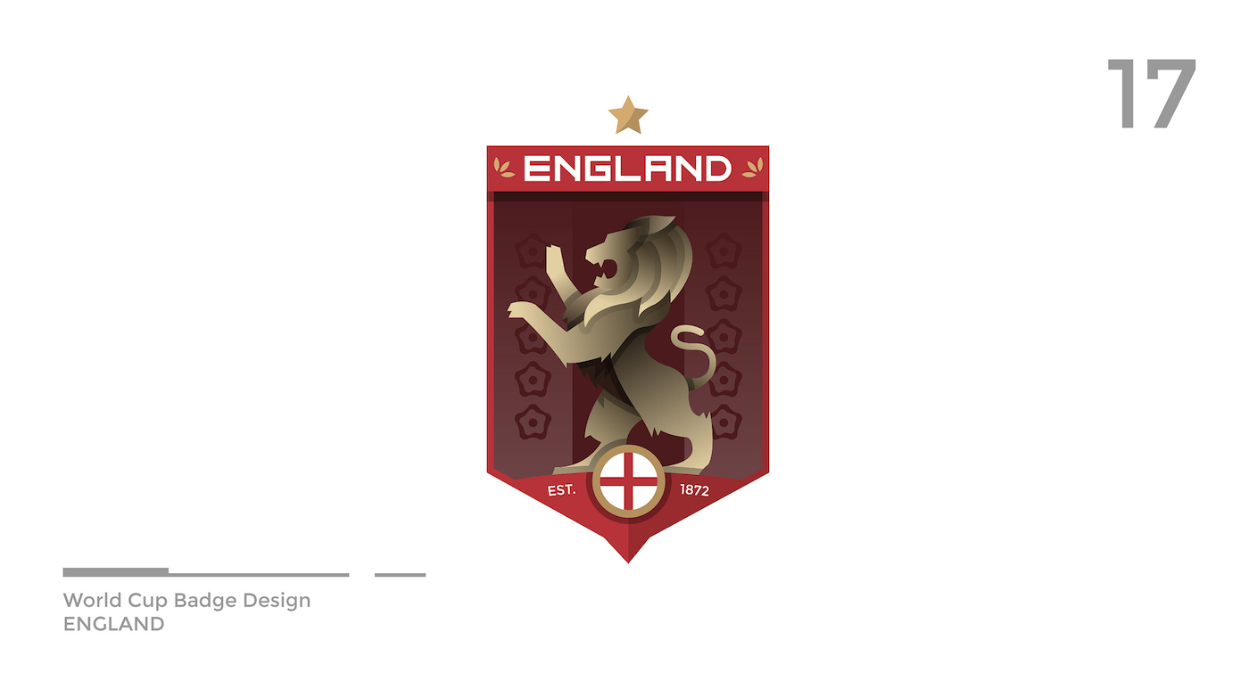 World Cup Badge Design - England