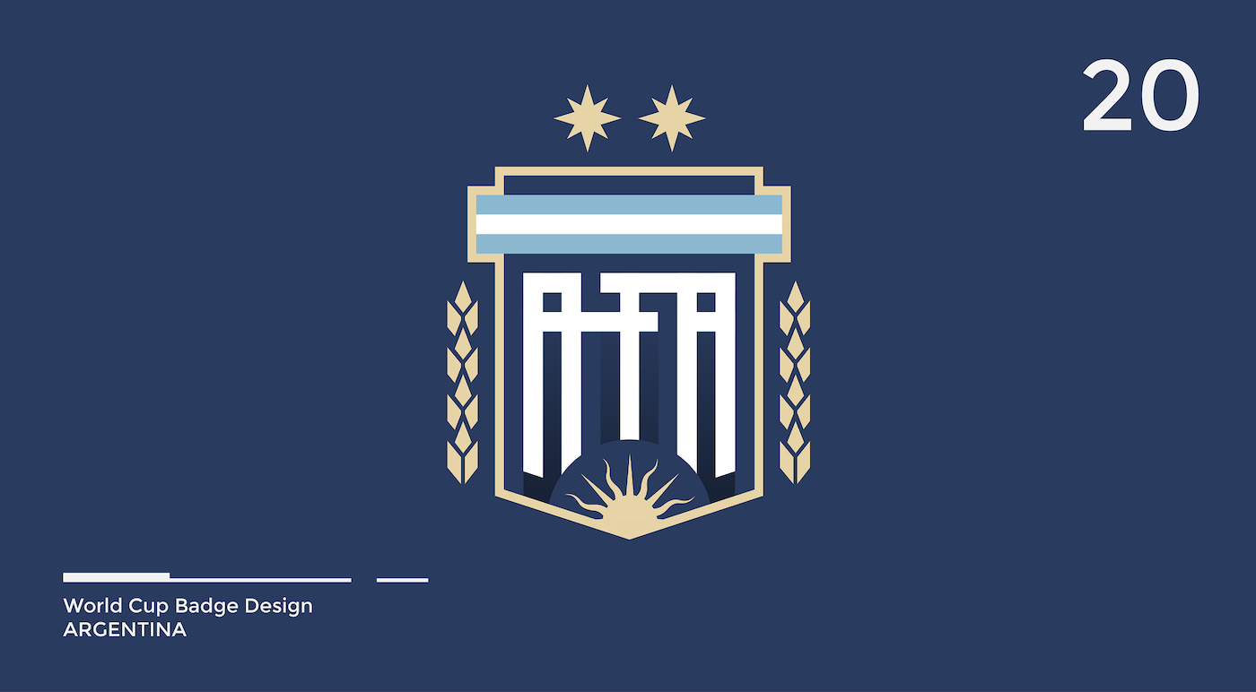 World Cup Badge Design - Argentina