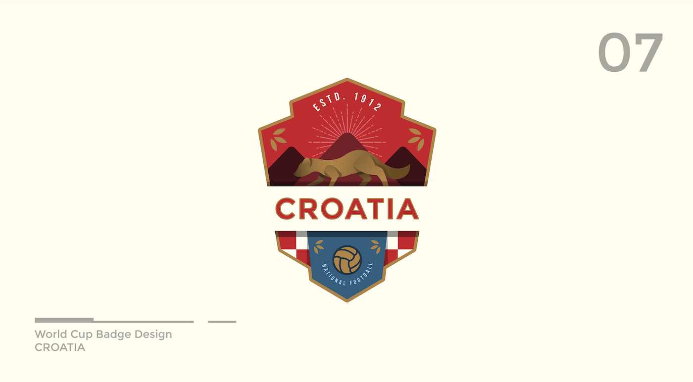 World Cup Badge Design - Croatia