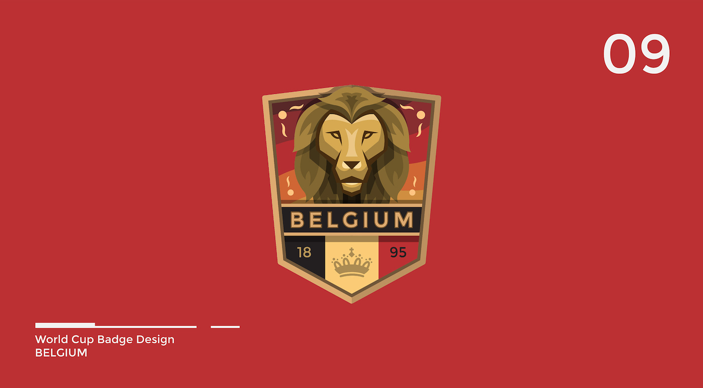 World Cup Badge Design - Belgium