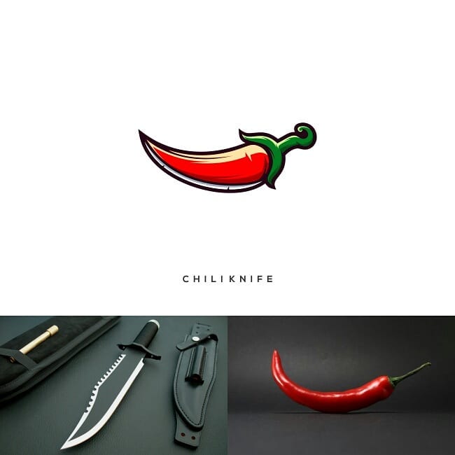 Logos made by combining two different things - 11