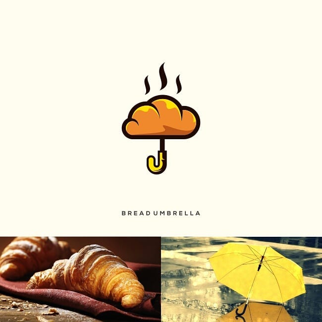 Logos made by combining two different things - 14