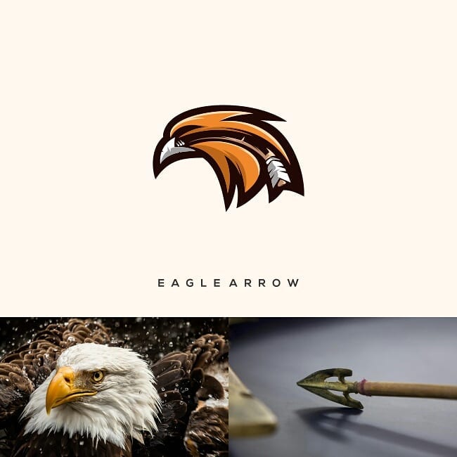 Logos made by combining two different things - 15