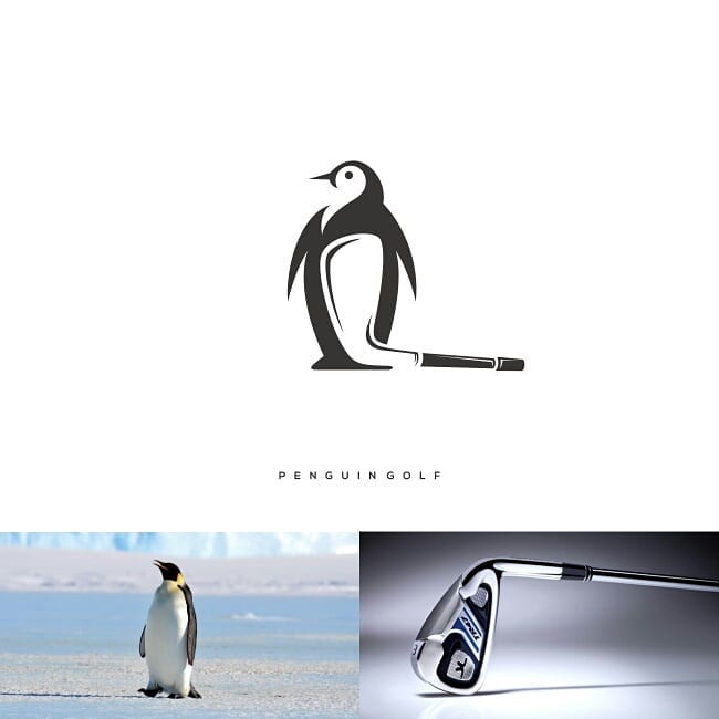 Logos made by combining two different things - 19
