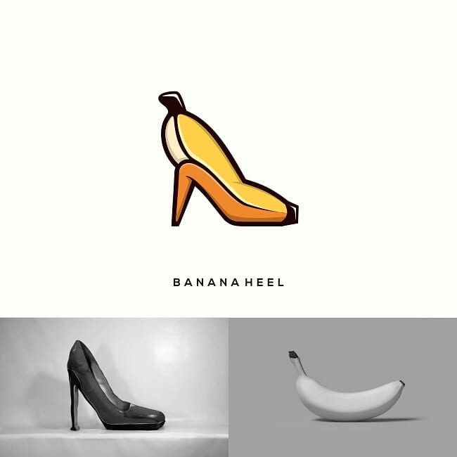 Logos made by combining two different things - 21
