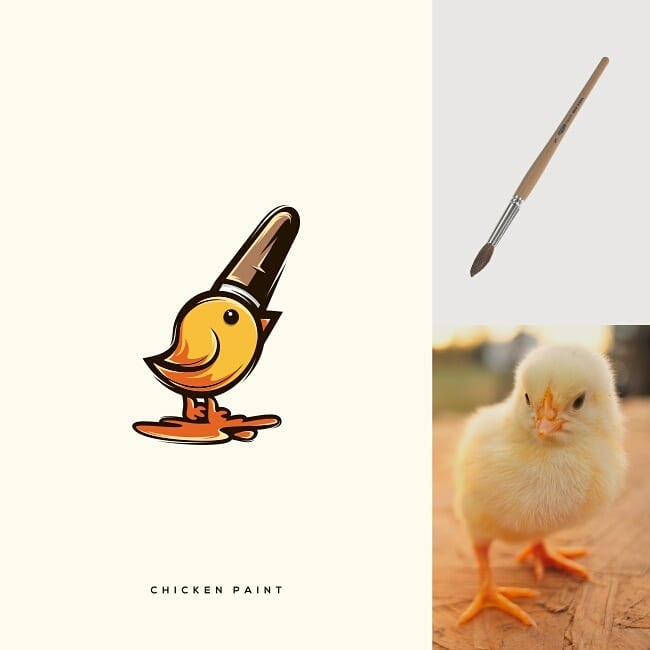 Logos made by combining two different things - 25