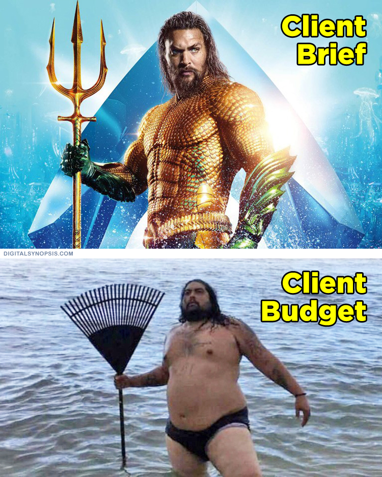 Client Brief vs. Client Budget (Aquaman)