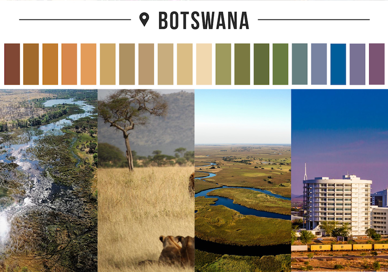 Colors of countries - Botswana