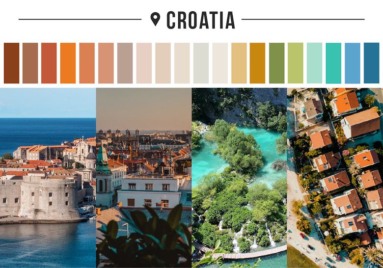 Colors of countries - Croatia