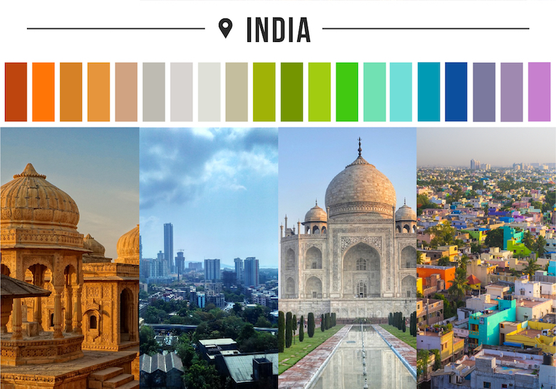 Colors of countries - India