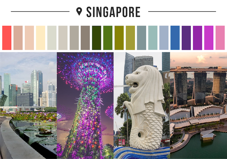 Colors of countries - Singapore