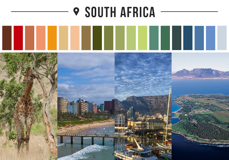 Colors of countries - South Africa