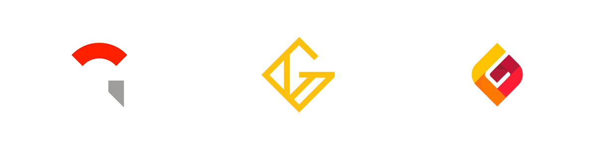 Alphabet made from logos - G