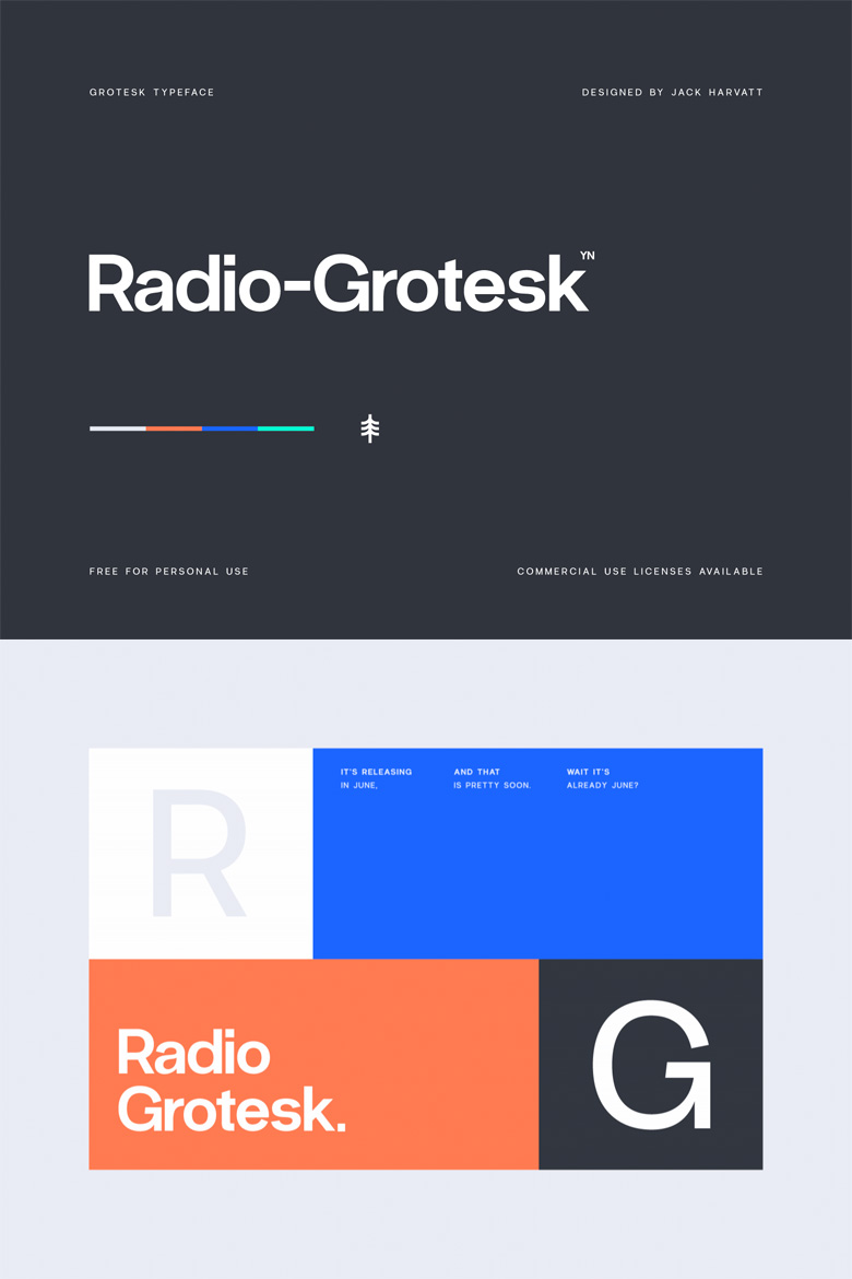 Best Free Fonts - Radio Grotesk