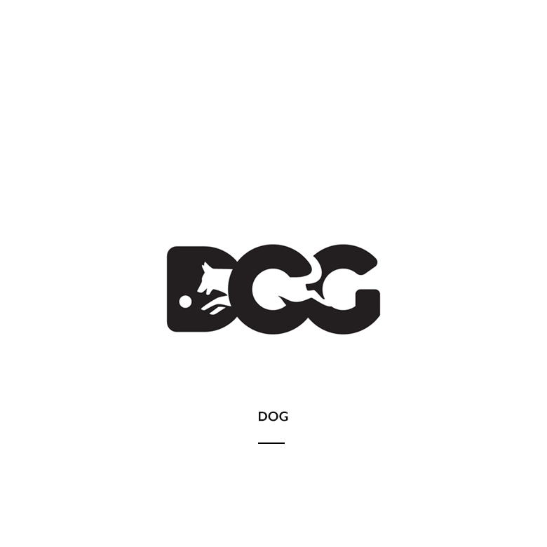 positive and negative space logos