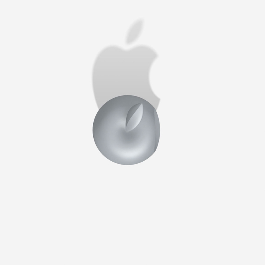 Bird's Eye Of Famous Logos - Apple