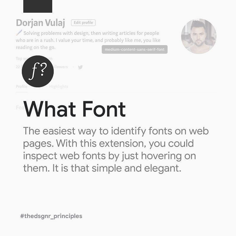 Chrome Extensions for Designers - What Font