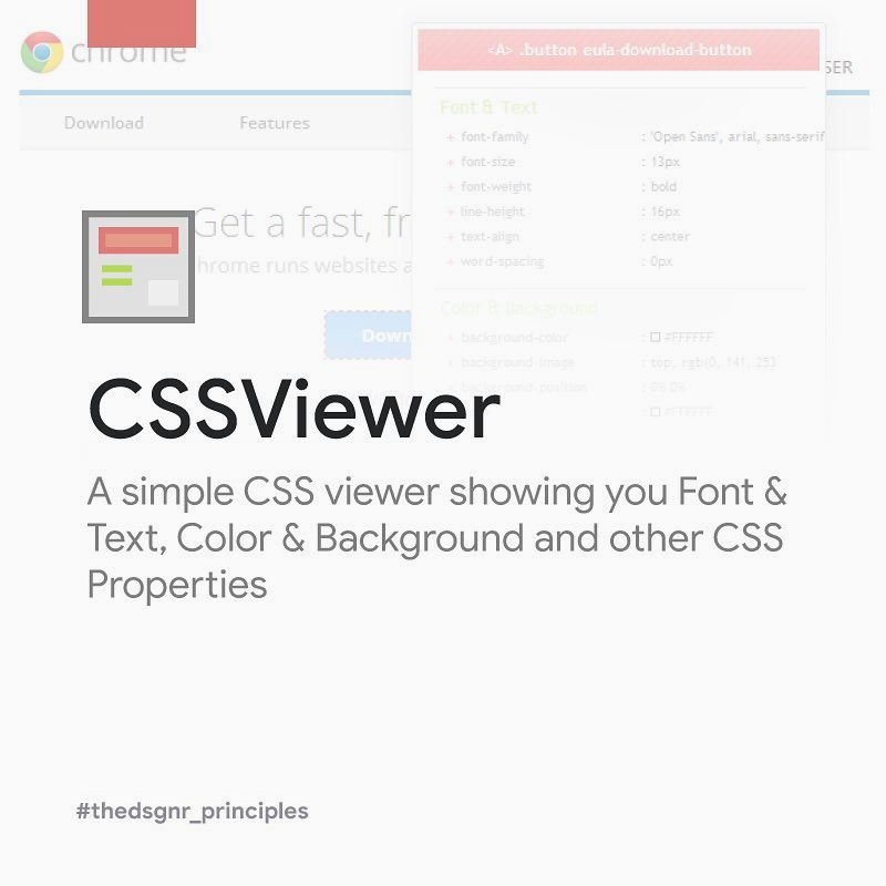 Chrome Extensions for Designers - CSSViewer