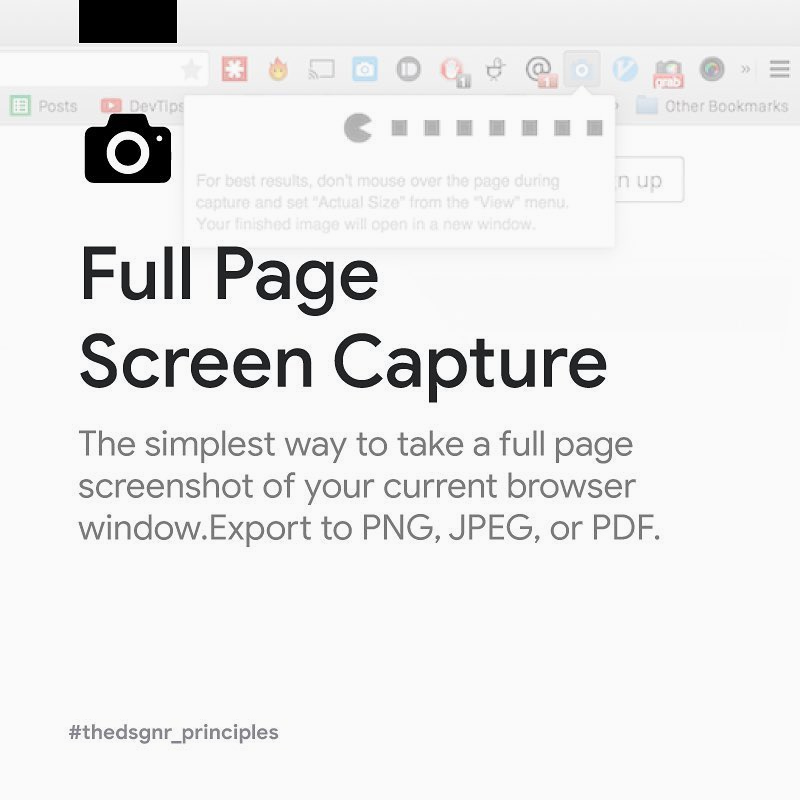Chrome Extensions for Designers - Full Page Screen Capture