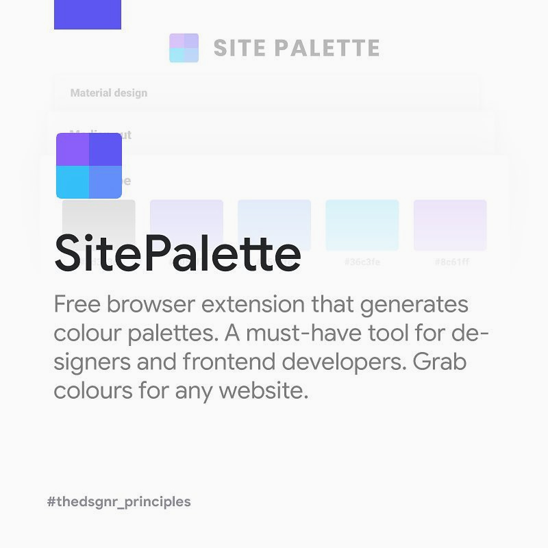 Chrome Extensions for Designers - SitePalette