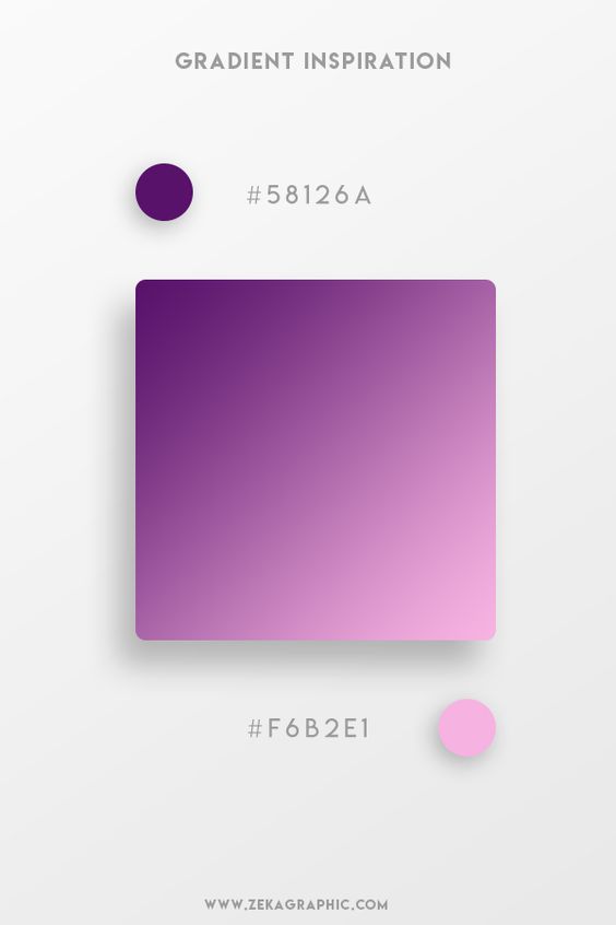 Beautiful Gradient Color Palettes - Purple & Pink