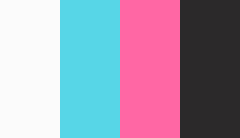 Logo color combinations - Turquoise and pink