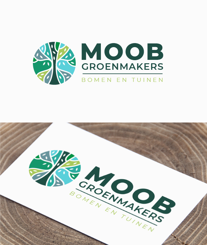 Logo color combinations - Shades of green and blue