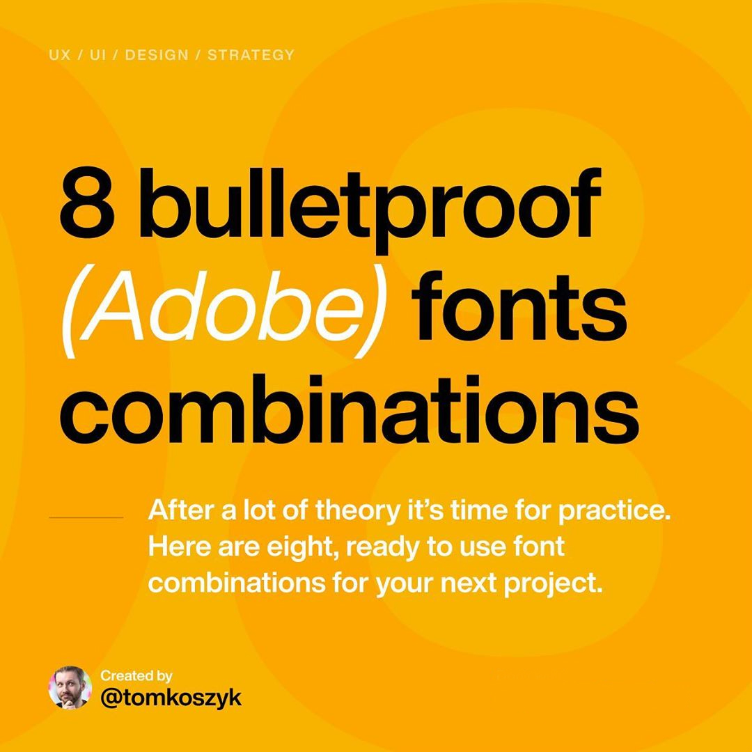 Best Adobe Font Combinations