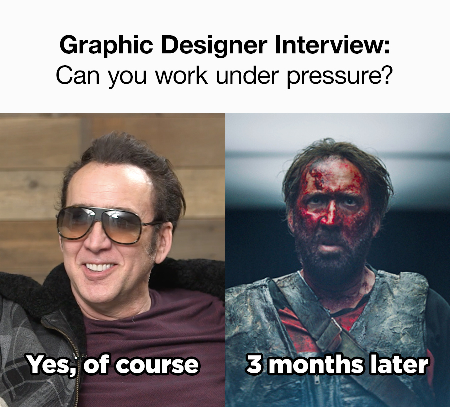 Graphic Designer Interview: Can you work under pressure?
