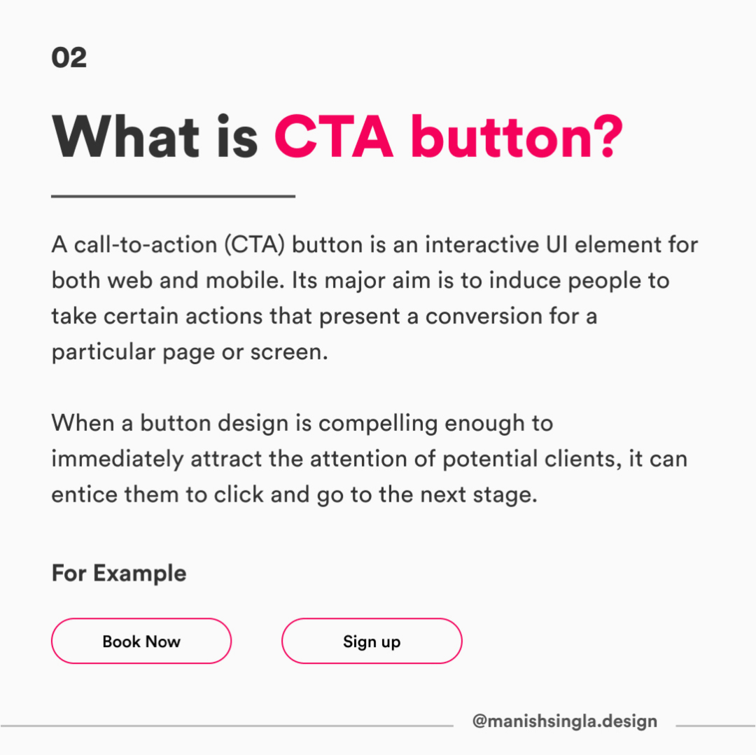 What is a CTA button?