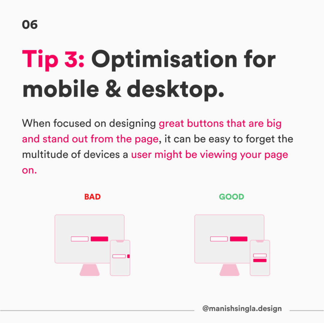 Tip 3: Optimisation for mobile & desktop