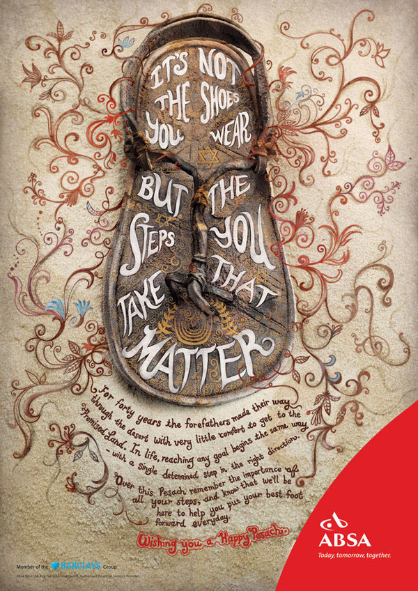 Creative Typography Ads - ABSA Bank: Pesach