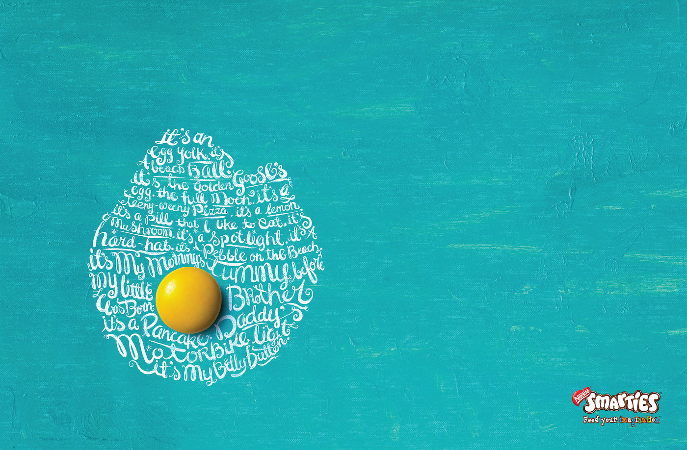 Creative Typography Ads - Smarties: Feed Your Imagination