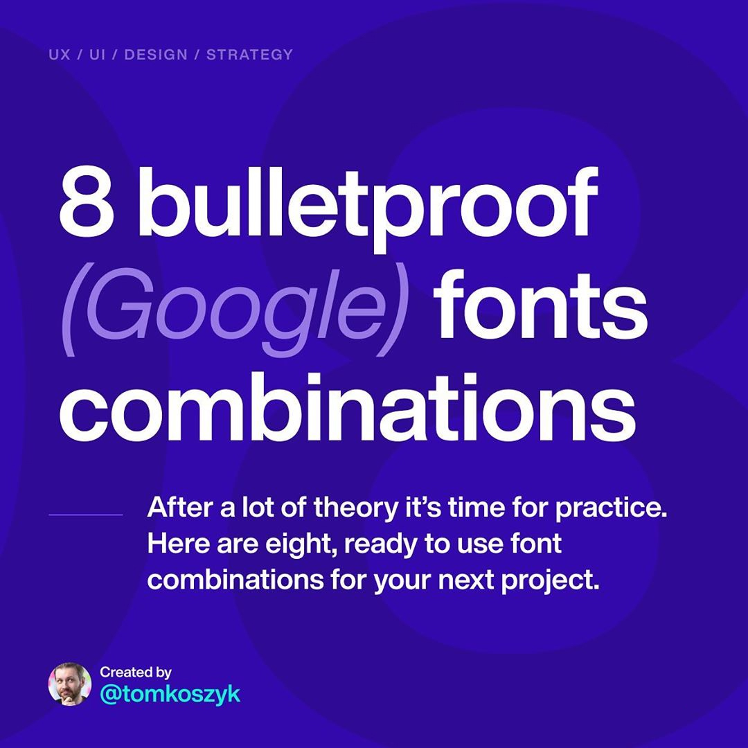 Best Google Font Combinations