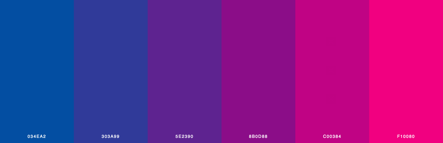 Blue, Purple, Pink Color Scheme & Palette