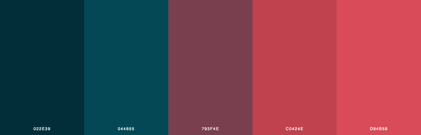 Green, Red Color Scheme & Palette
