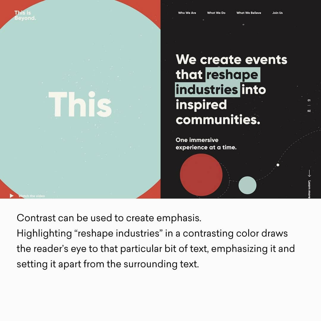 Design Principles - Contrast (Example)