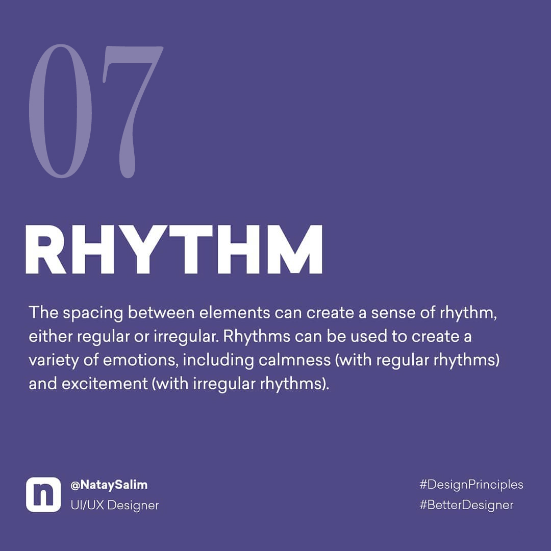 Design Principles - Rhythm