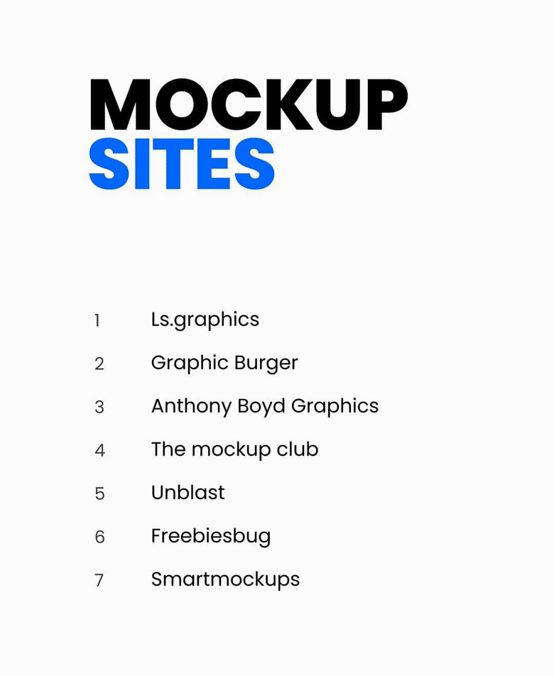 Mockup sites for logo designers