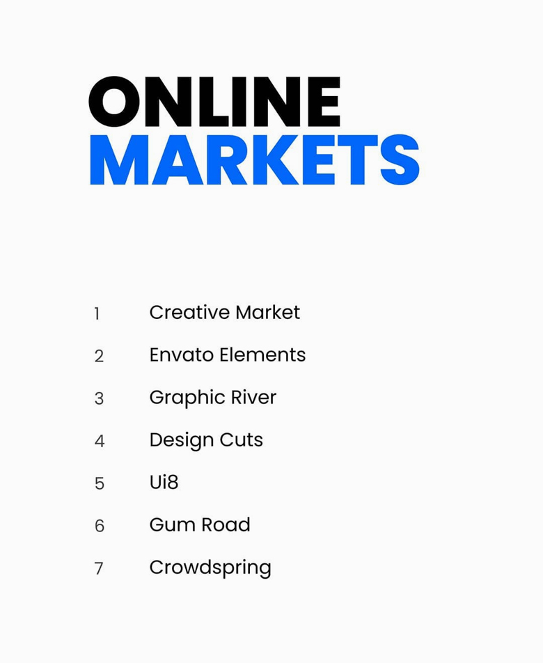 Online markets for logo designers