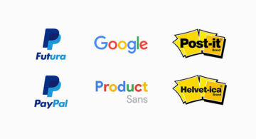 Graphic Designer Replaces Wordmarks In 30 Famous Logos With The Fonts They Use Famous brand logos and their fonts – PayPal Futura, Google Product Sans, and Post-it Helvetica.