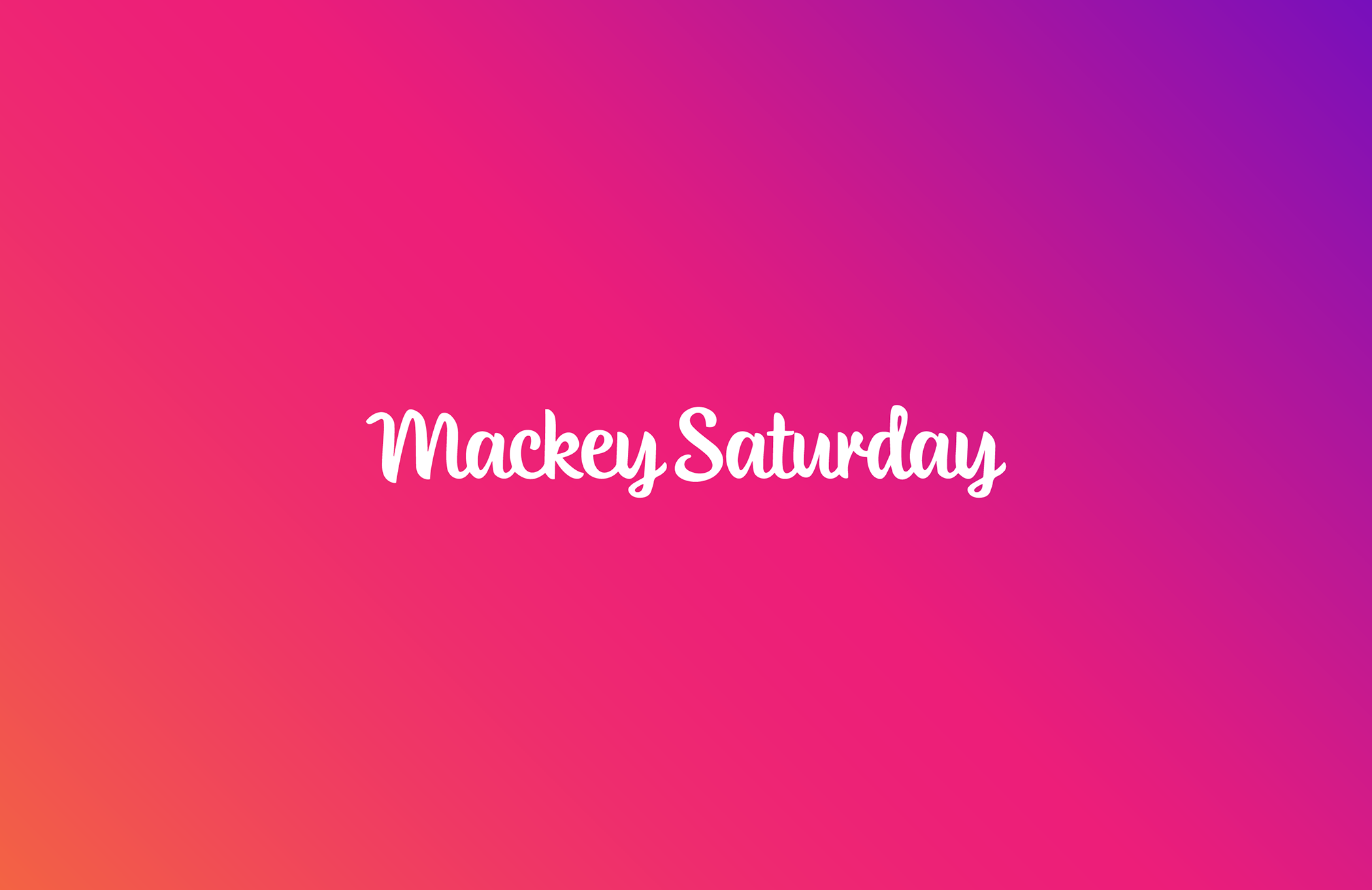 Mackey Saturday - Agency behind the Instagram logo