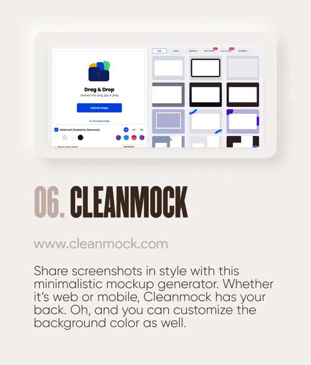 Useful design tools - CleanMock.com