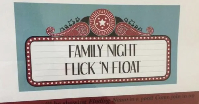 Funny Letter-Spacing & Kerning Fails - Family Night, Flick 'N Float