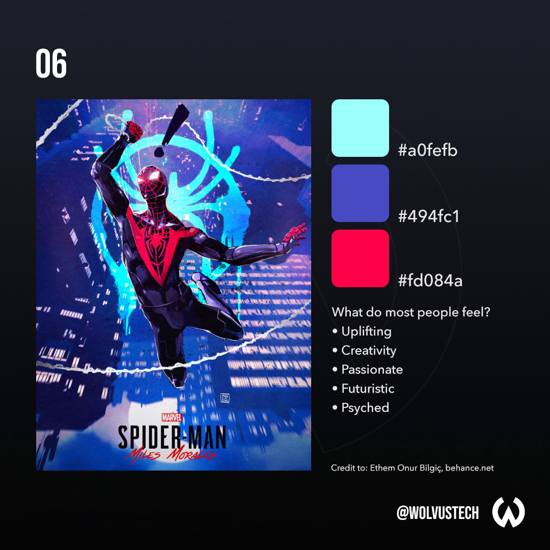 Red, Blue, Cyan Color Palette, Combination, Scheme