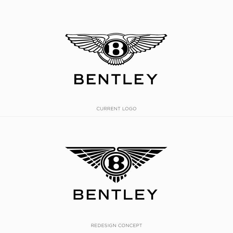 Famous logos redesigned & rebranded concepts - Bentley