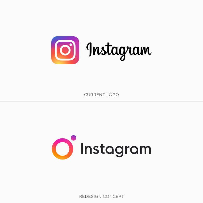 Famous logos redesigned & rebranded concepts - Instagram